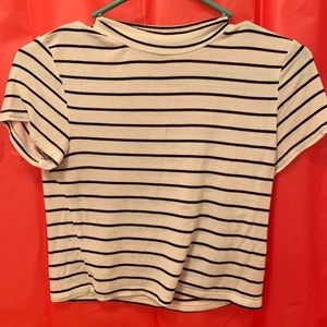 Striped crop top